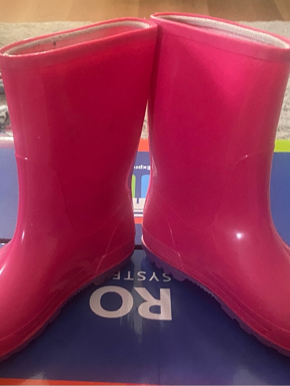 Girls Pink Rain Boots - Bright Pink Waterproof Boots